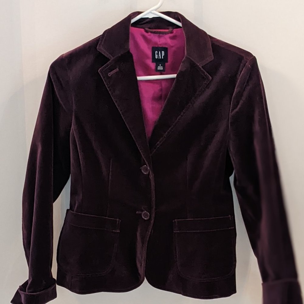 Gap Plush purple blazer